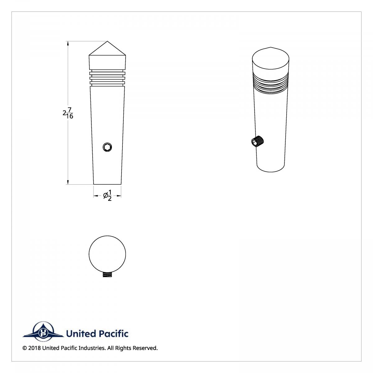 Long Kenworth Toggle Switch Extension - Pointed - Thumbnail 5
