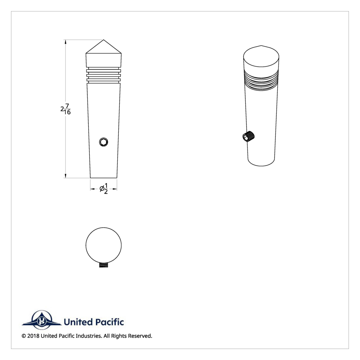 Long Kenworth Toggle Switch Extension - Pointed - Thumbnail 7