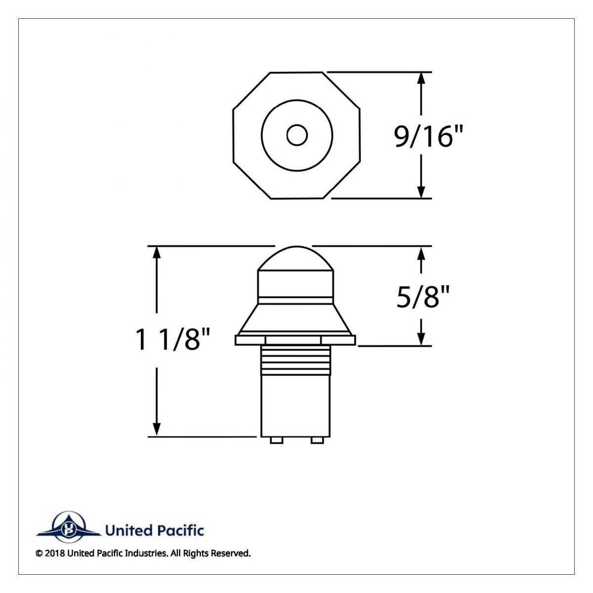 Mini Pilot Light - Amber (Card of 2) - Thumbnail 2