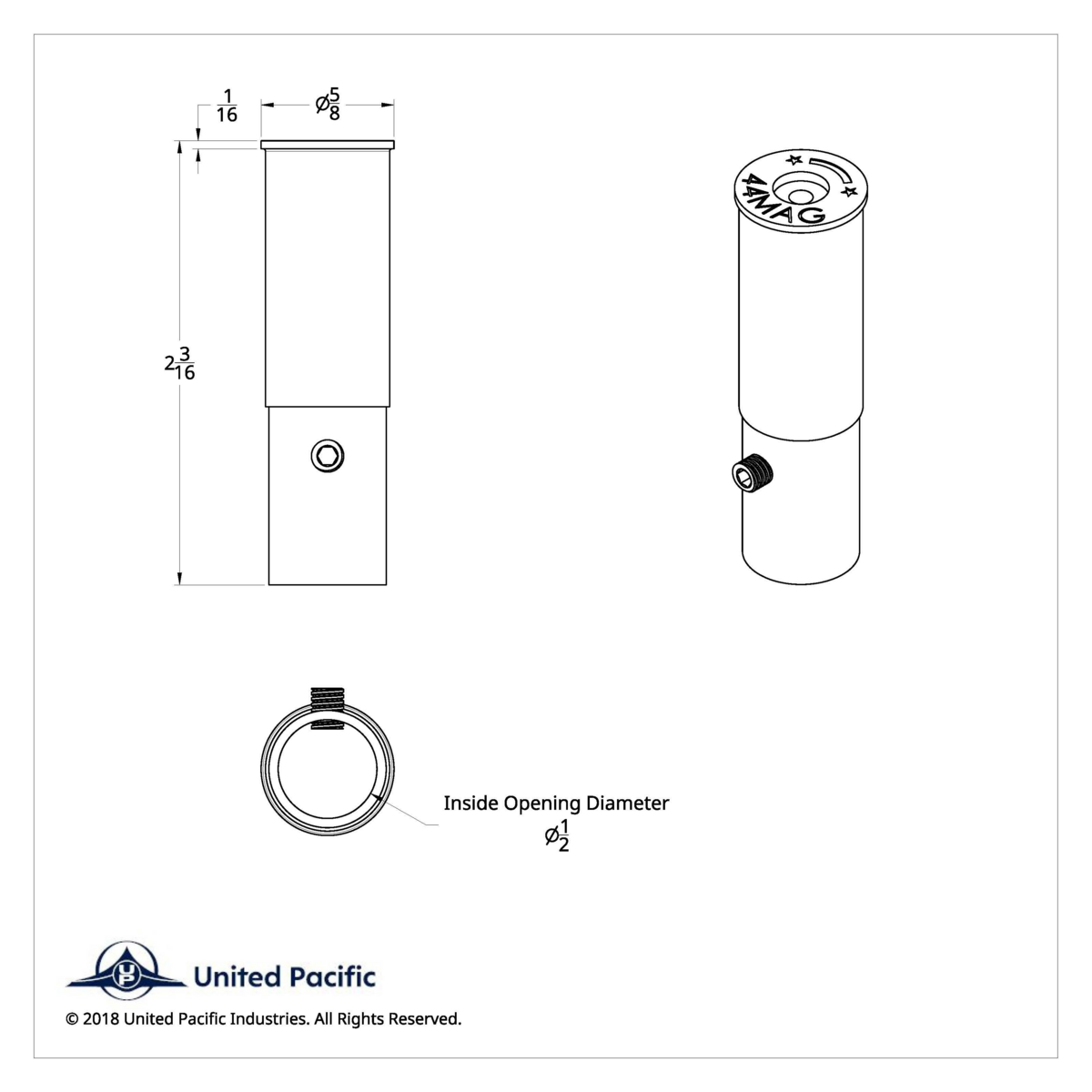 Aluminum 44-MAG Casing Style Toggle Switch Extensions For Freightliner (2-Pack) - Thumbnail 7