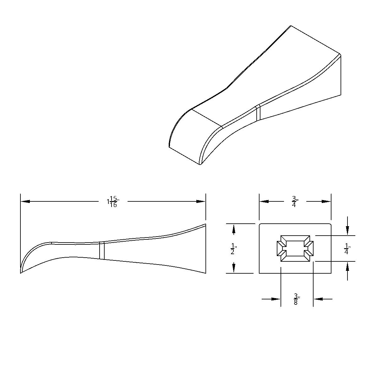 Chrome Plastic Toggle Switch Extension For Freightliner (4-Pack) - Thumbnail 2