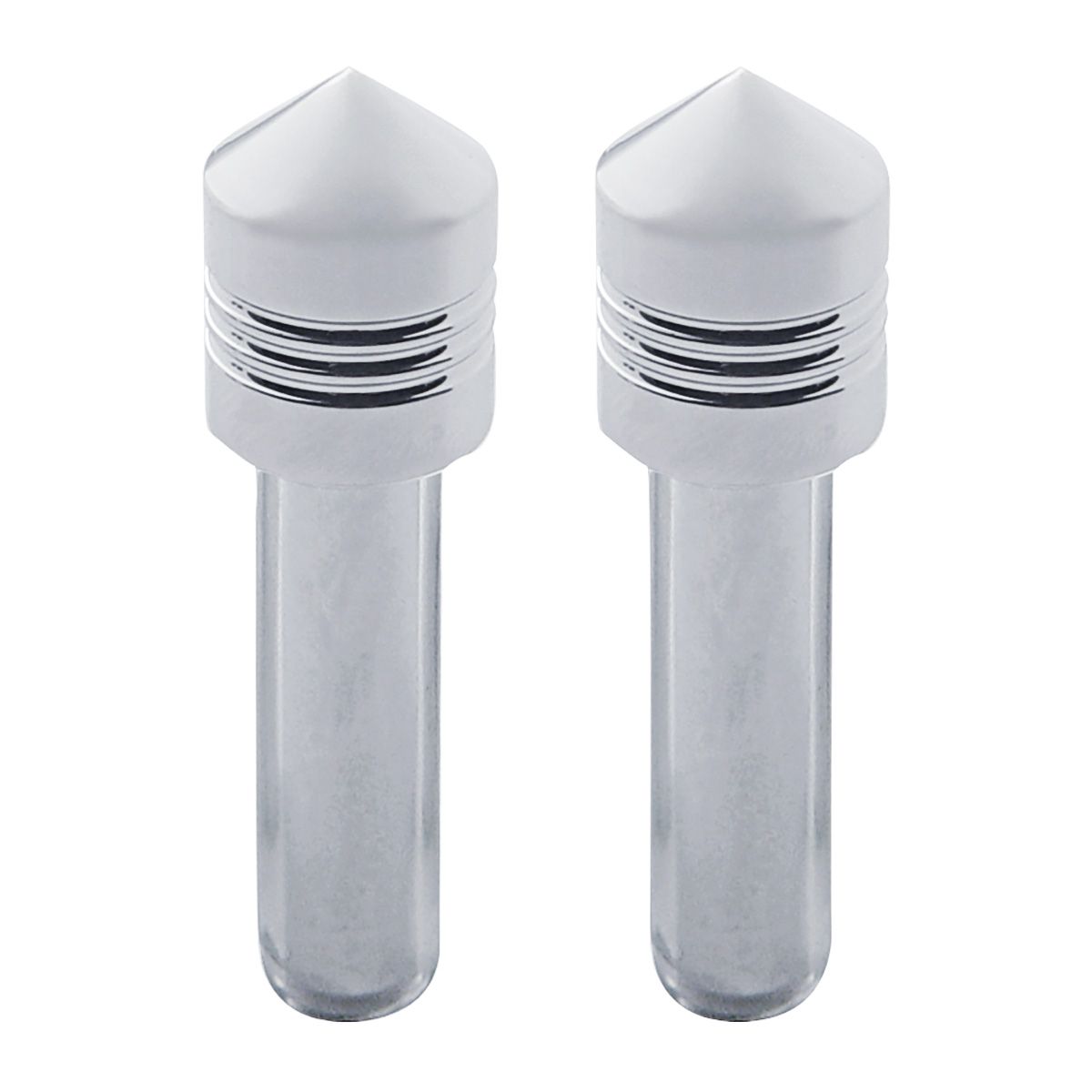 Chrome Door Lock Knob - Pointed (2pc/set)
