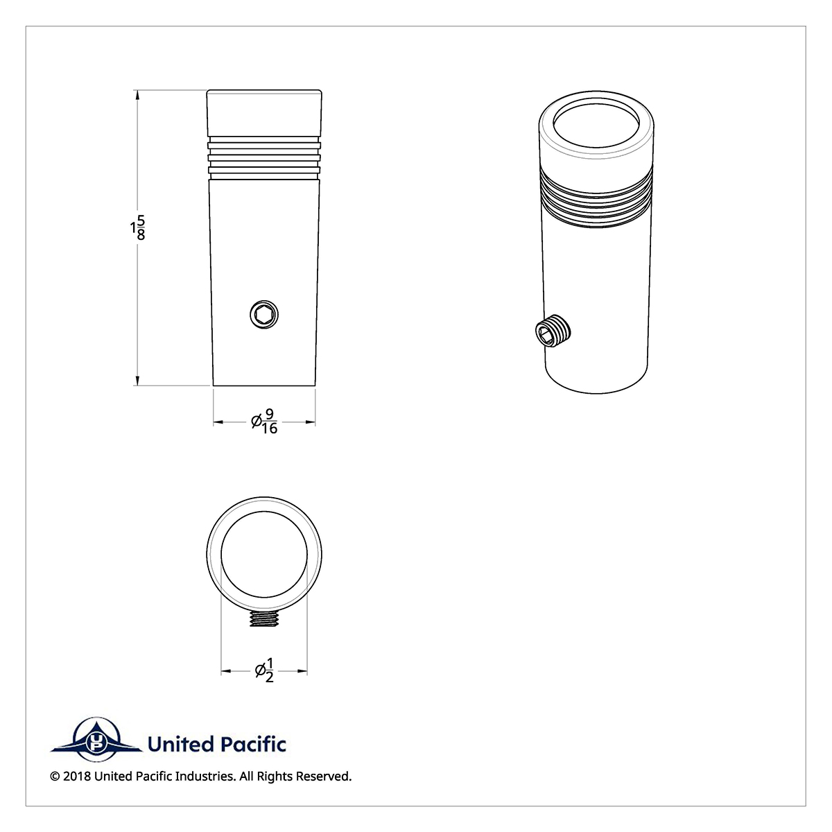 1-5/8" Short Toggle Switch Extension With Color Crystal - Clear Crystal - Thumbnail 2