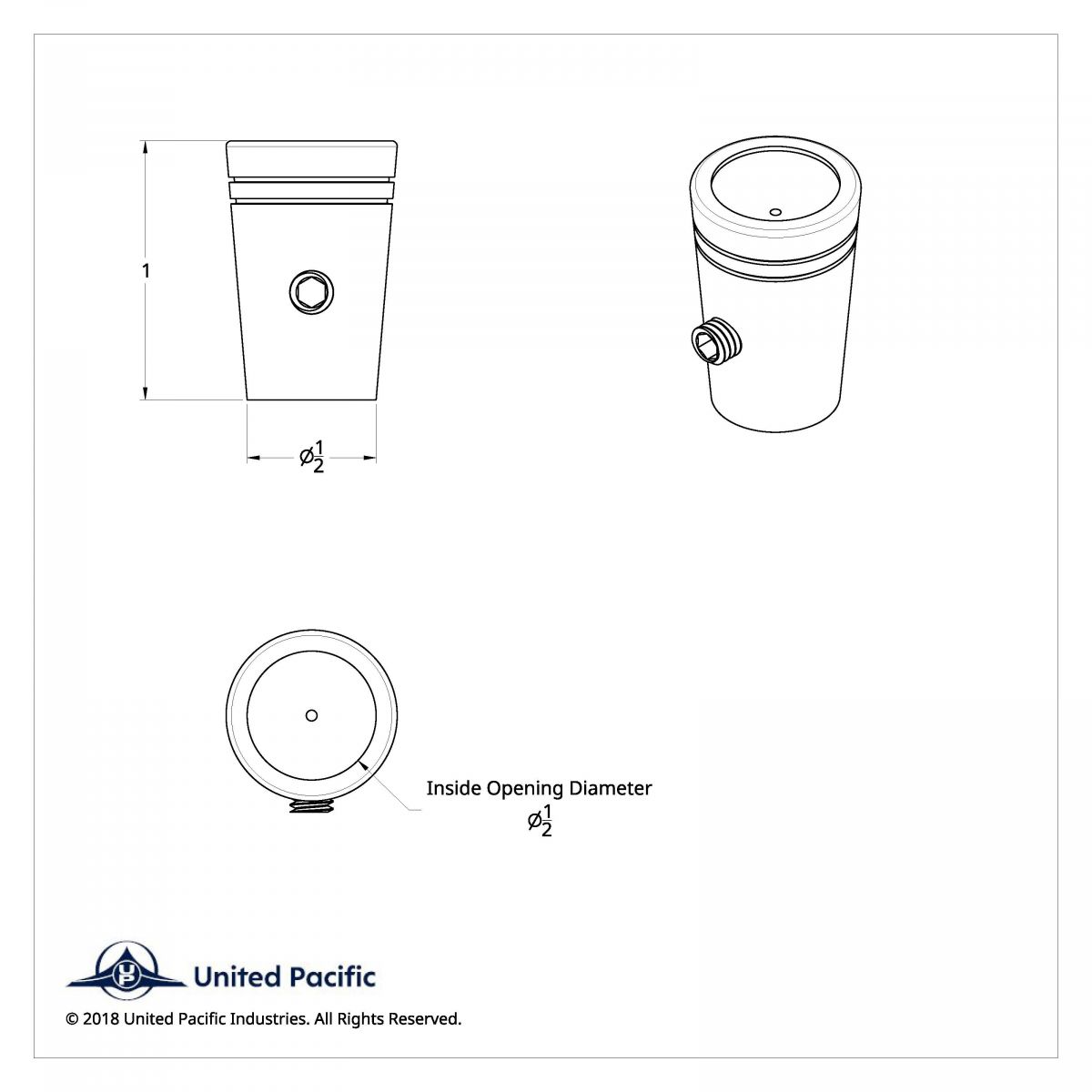 Mini Toggle Switch Extension With Blue Crystal For Kenworth (Card of 3) - Thumbnail 2