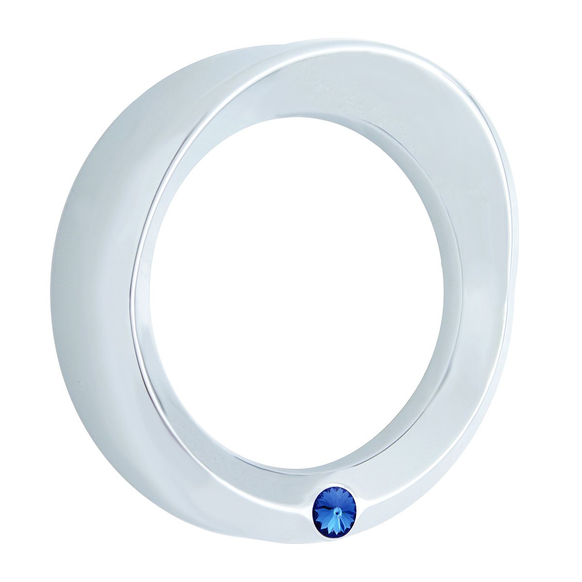 Signature Series Speed/Tachometer Gauge Bezel With Visor For Kenworth - Blue Crystal