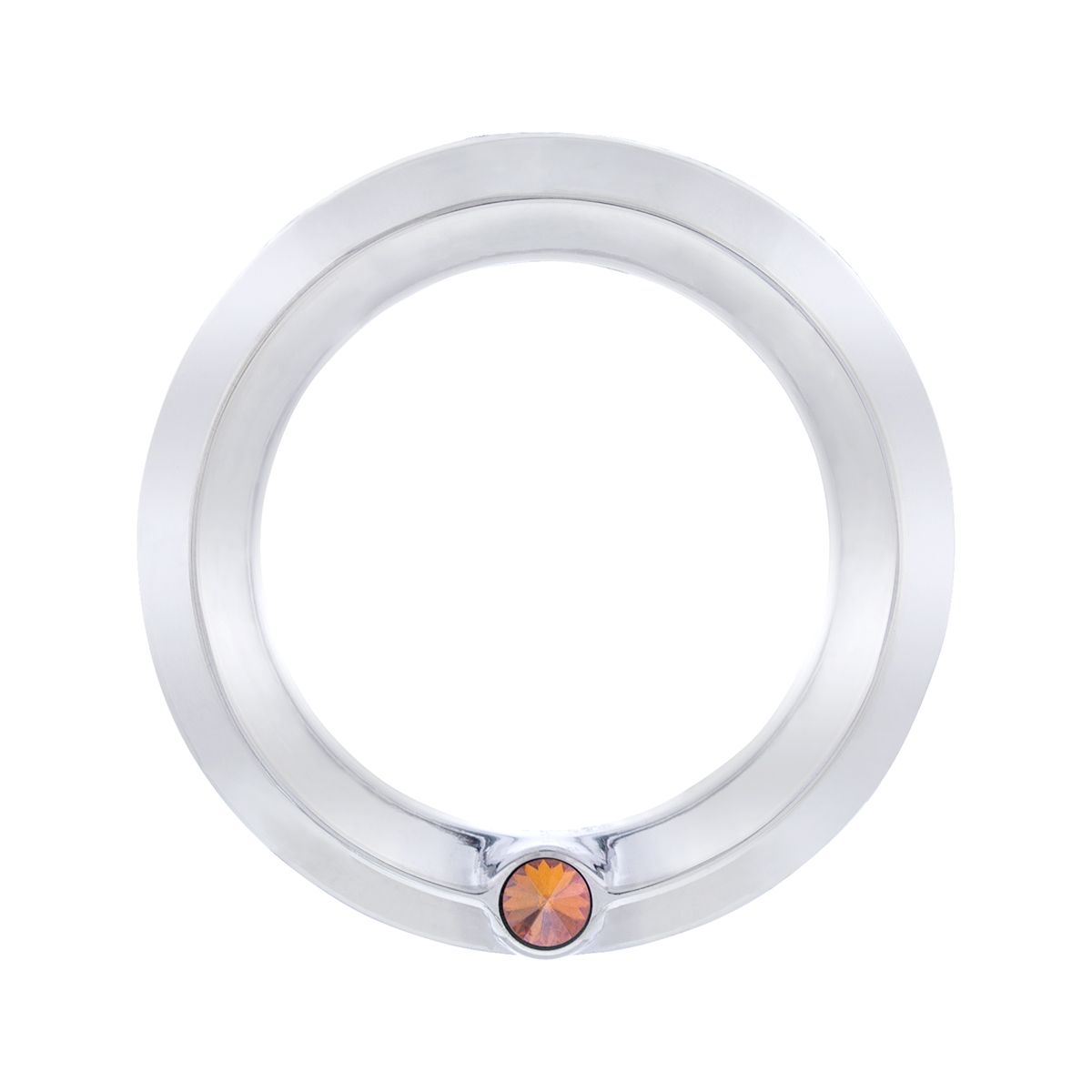 Signature Series Small Gauge Bezel For 2006+ Peterbilt - Copper Crystal