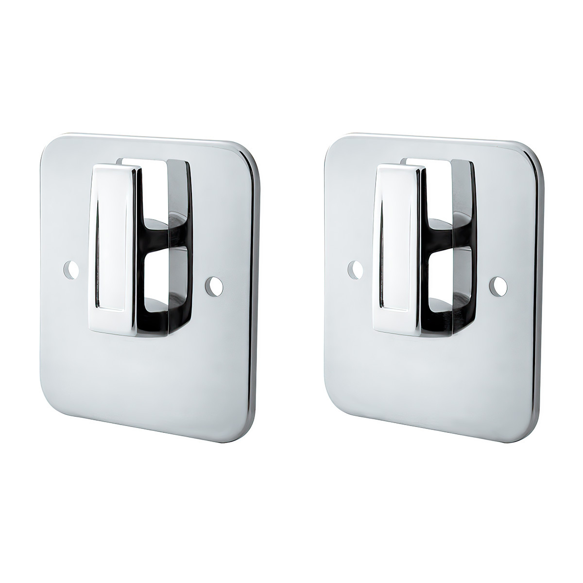 Chrome Plastic Sleeper Cab Coat Hanger Plate For Kenworth T800 (1986-2019), T660 (2008-2016) & T600 (1986-2007) (2-Pack) - Thumbnail 3