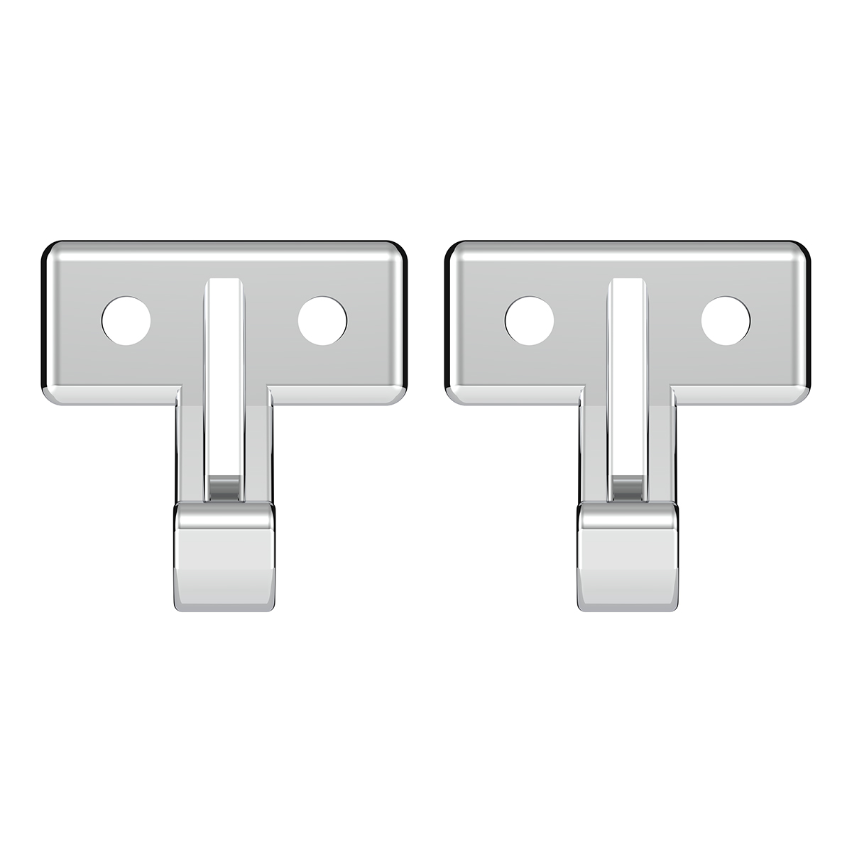Chrome Plastic Sun Visor Hooks For Kenworth W900 (1990-2005) And T800/T600 (1986-2005) (2-Pack) - Thumbnail 2