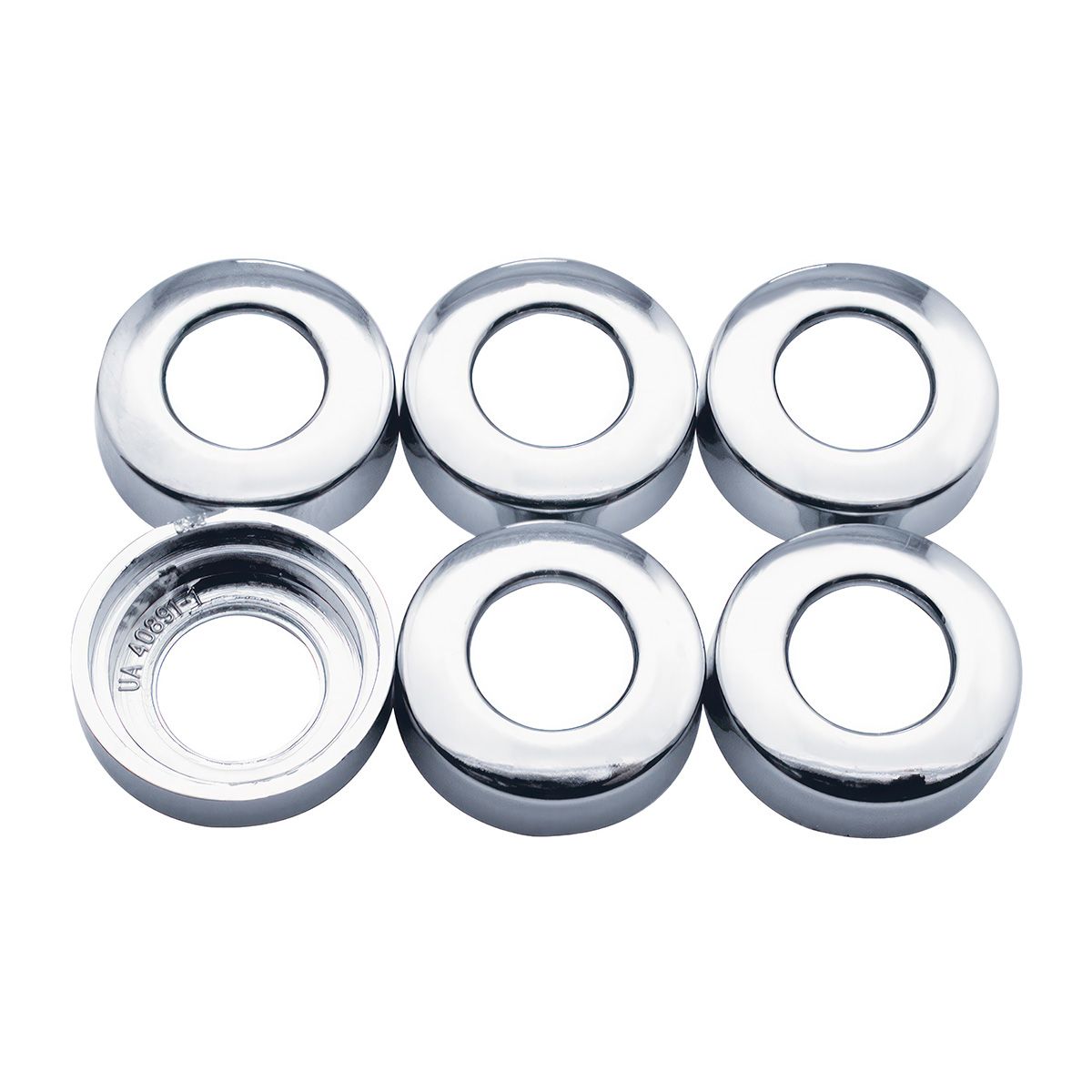Chrome Plastic Toggle Switch Nut Covers For ¾” Diameter Round Nut (6-Pack)