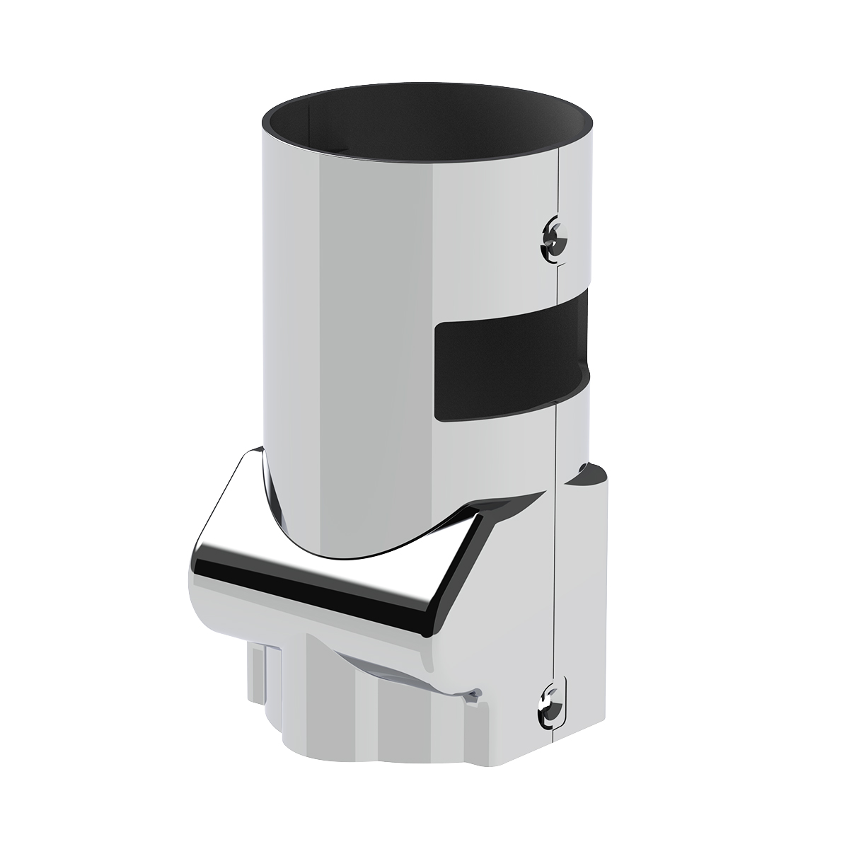 Chrome Middle Steering Column Cover For Kenworth W900/T800 (1986-2002) & Peterbilt 379/378 (1994-1997) - Thumbnail 2