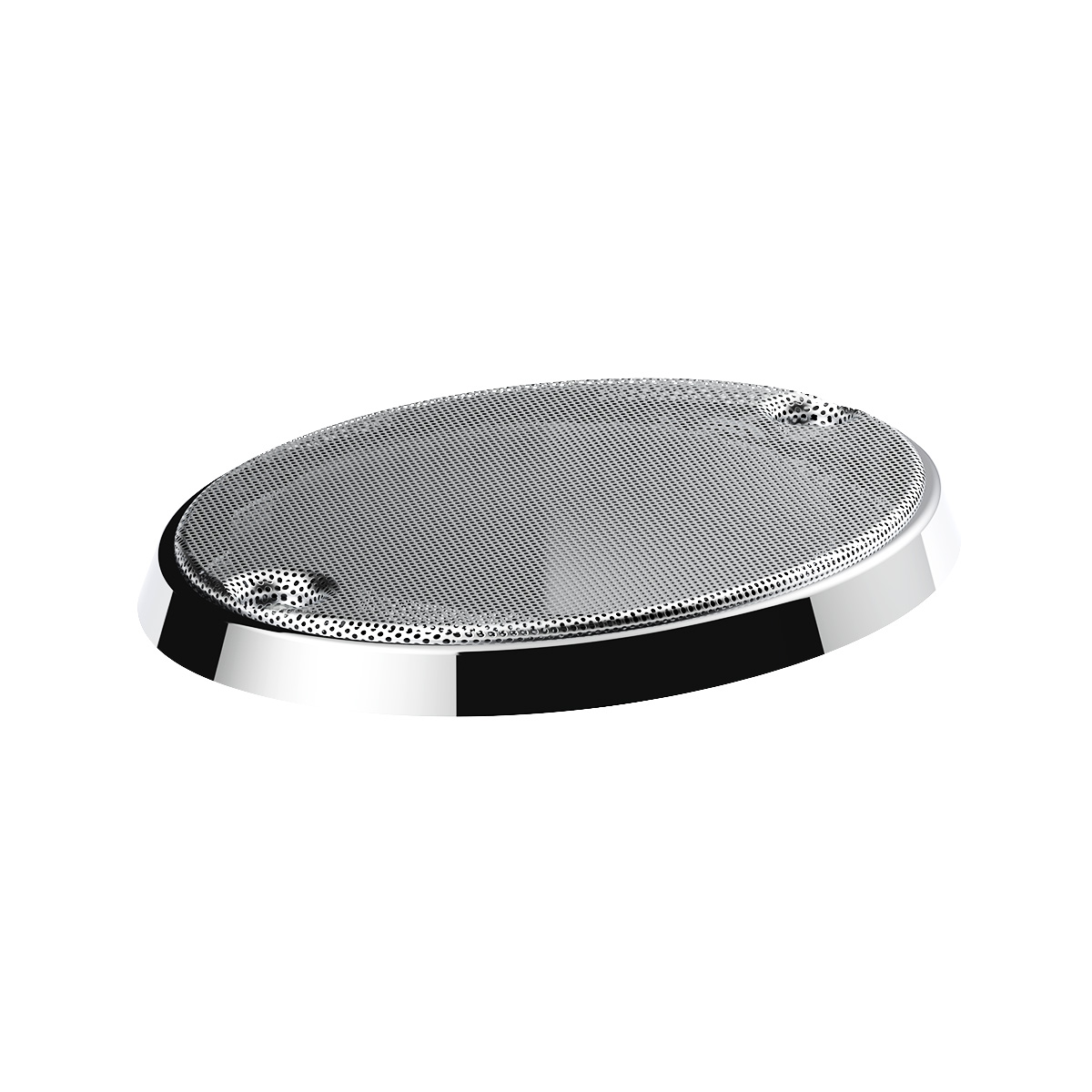 Chrome CB Radio Speaker Cover For Kenworth W900L/T600 (1993-2005) And T800 (1986-2005) - Thumbnail 2