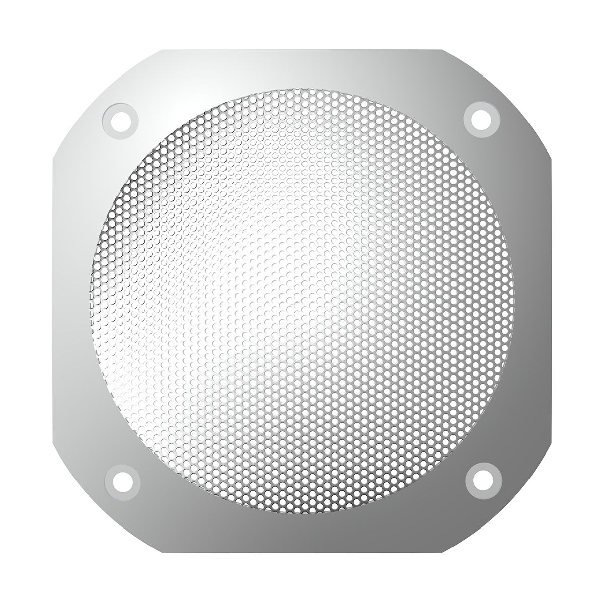 Chrome 4-1/2" Square Speaker Cover For International 9900 (1999-2017), 9400/9300/9200 (1997-2010)