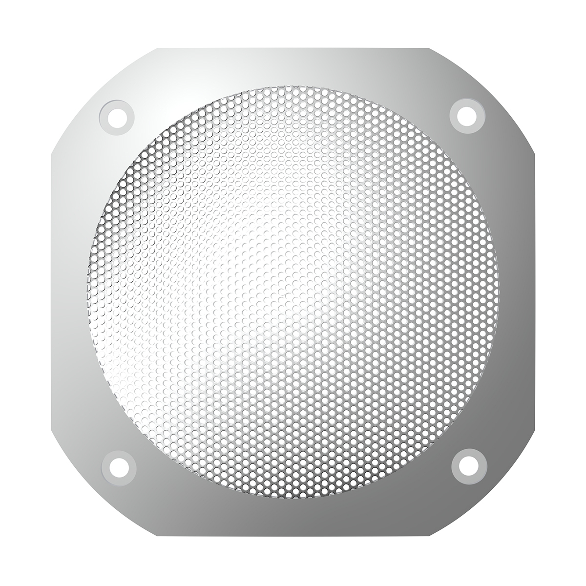 Chrome 4-1/2" Square Speaker Cover For International 9900 (1999-2017), 9400/9300/9200 (1997-2010) - Thumbnail 7