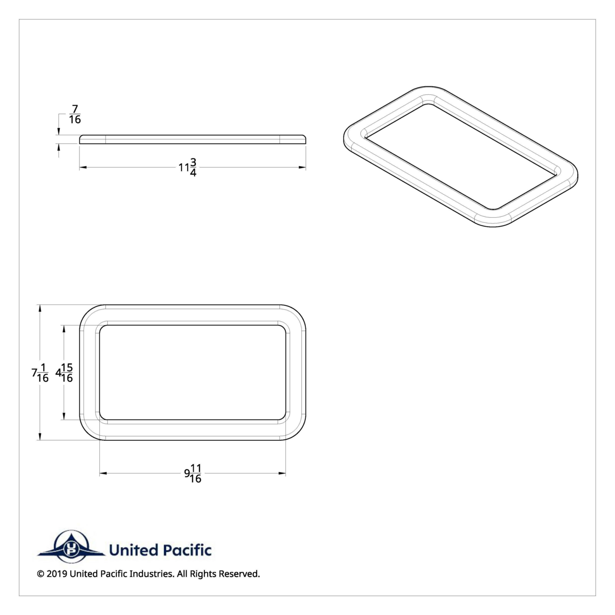 Kenworth Exterior View Window Trim With Sealant - Thumbnail 4