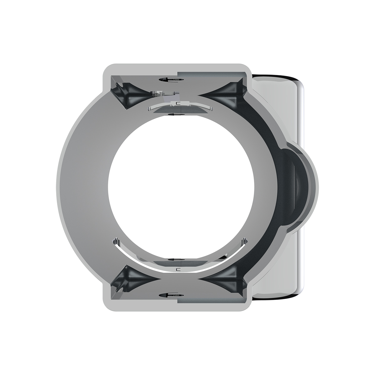 Chrome Middle Steering Column Cover For 2000-2017 International 8000/7000/5000 Series - Thumbnail 5