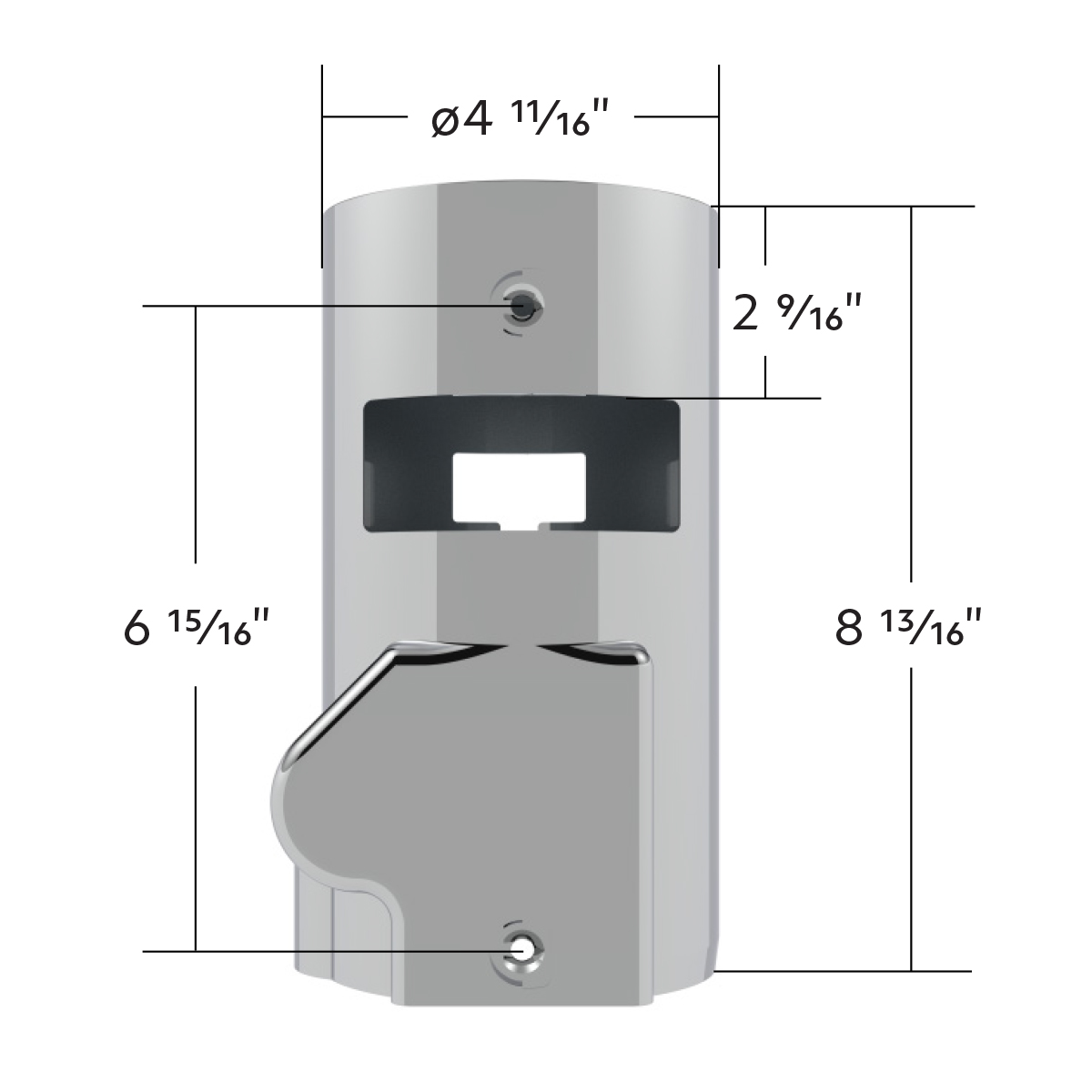 Chrome Middle Steering Column Cover For 2000-2017 International 8000/7000/5000 Series - Thumbnail 7