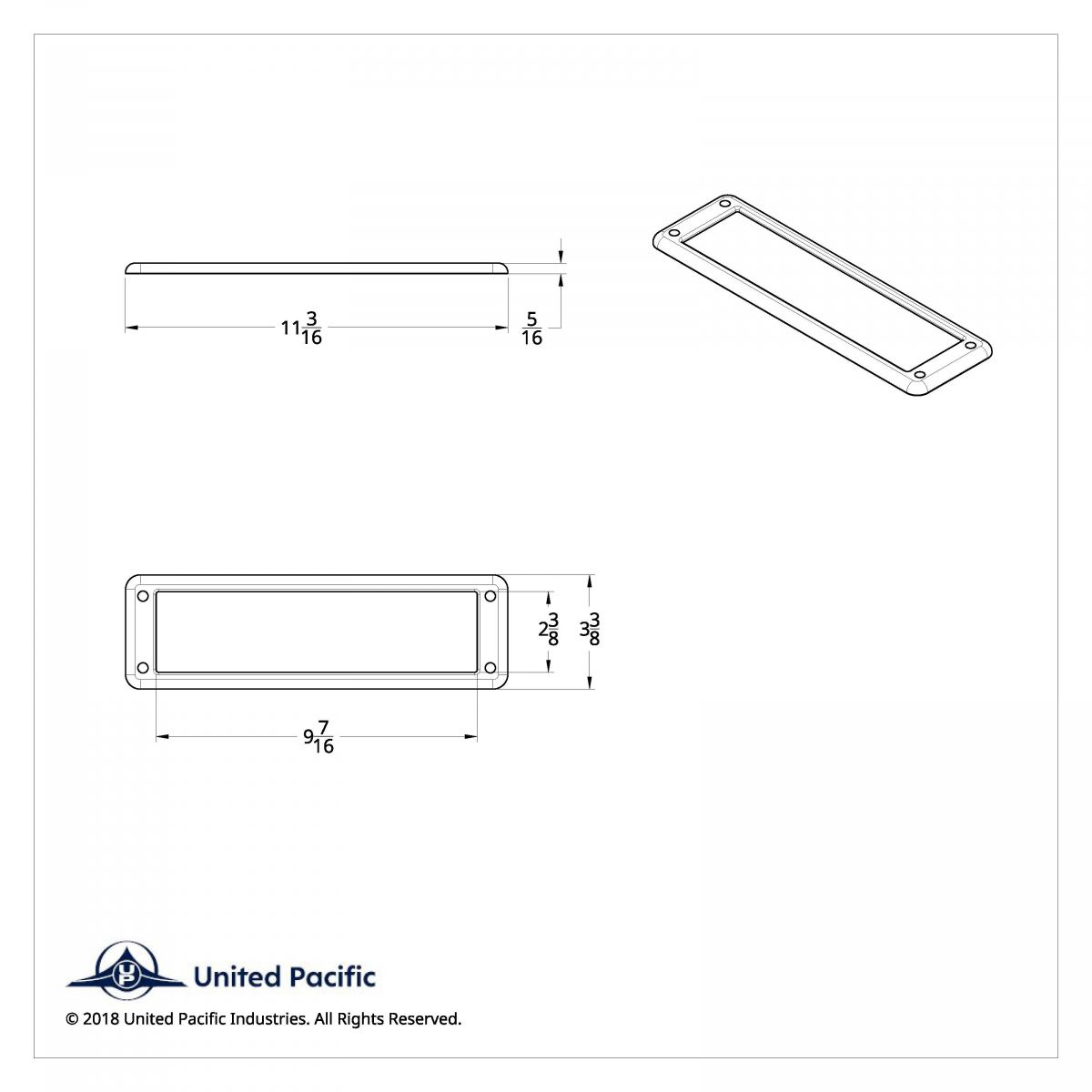Chrome Plastic Overhead Pocket Bezel For 2000-2010 International 9900/9400/9200 - Thumbnail 8
