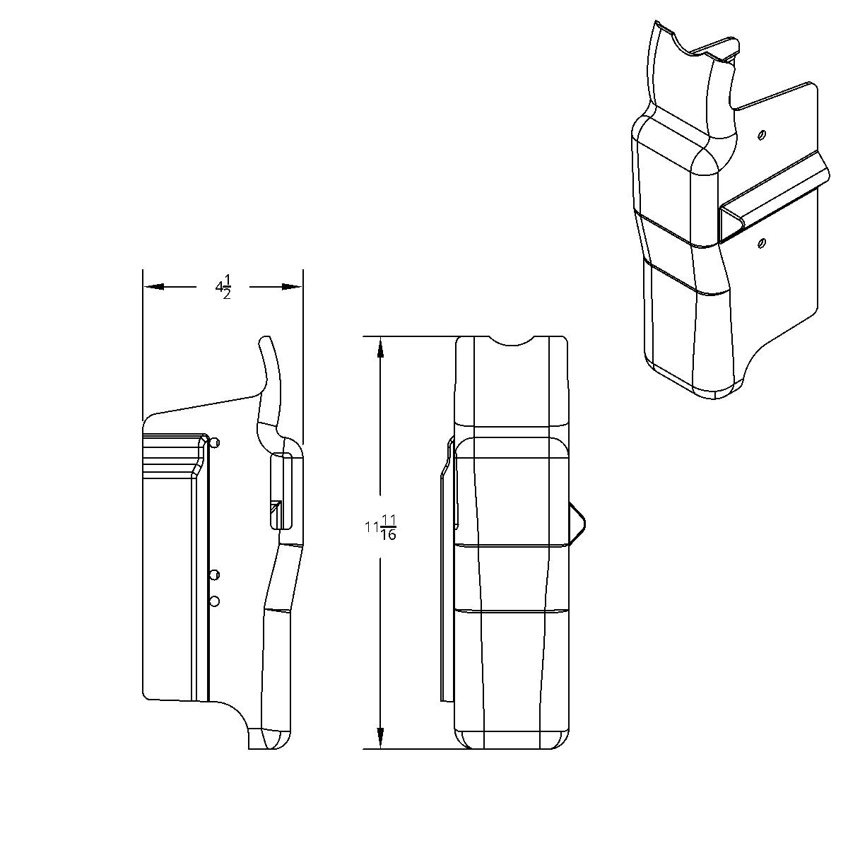 Chrome Plastic Mid Steering Column Cover For Peterbilt 379/378 (1998-2005), 335 (2005-2010), 330 (2000-2010) - Thumbnail 9