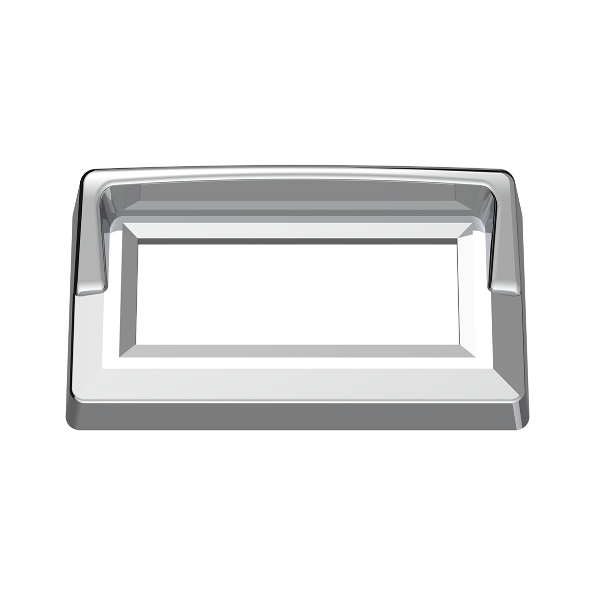 Chrome Plastic Switch Label Covers With Visor For 2005 & Older Kenworth (6-Pack) - Thumbnail 3