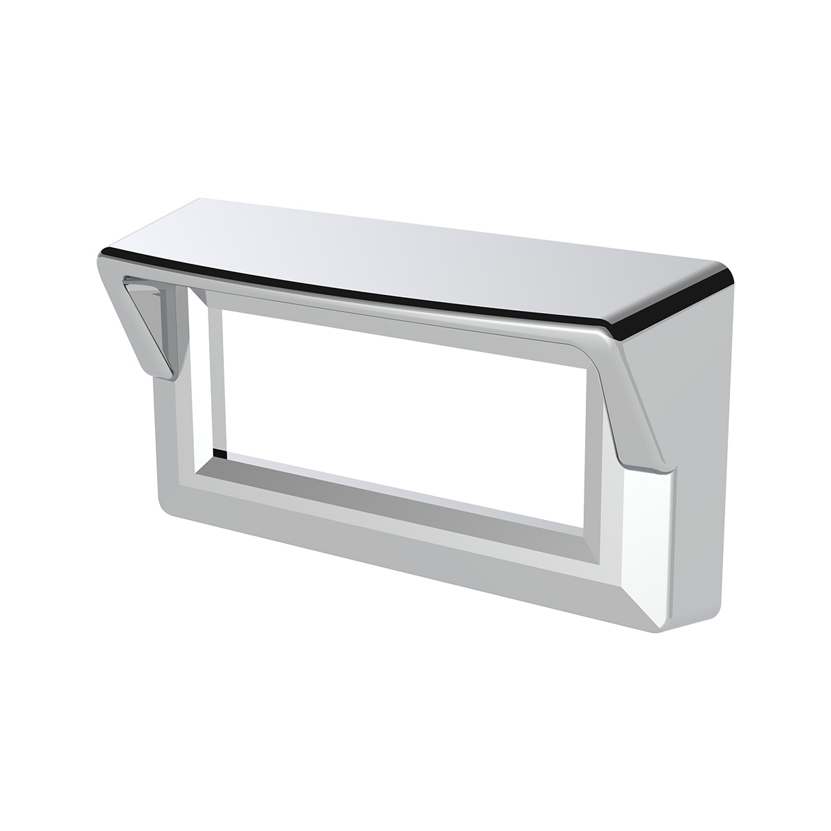 Chrome Plastic Switch Label Covers With Visor For 2005 & Older Kenworth (6-Pack) - Thumbnail 4