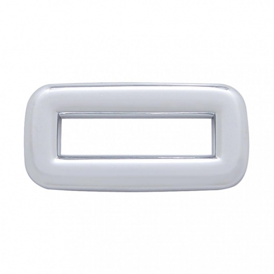 Chrome Plastic Toggle Switch Label Cover Without Visor For 2002+ Peterbilt (Card Of 6)