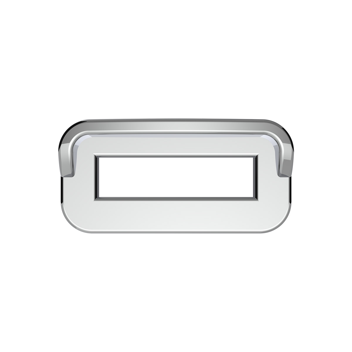 Chrome Plastic Toggle Switch Label Cover With Visor For 2002+ Peterbilt (Card Of 6) - Thumbnail 2