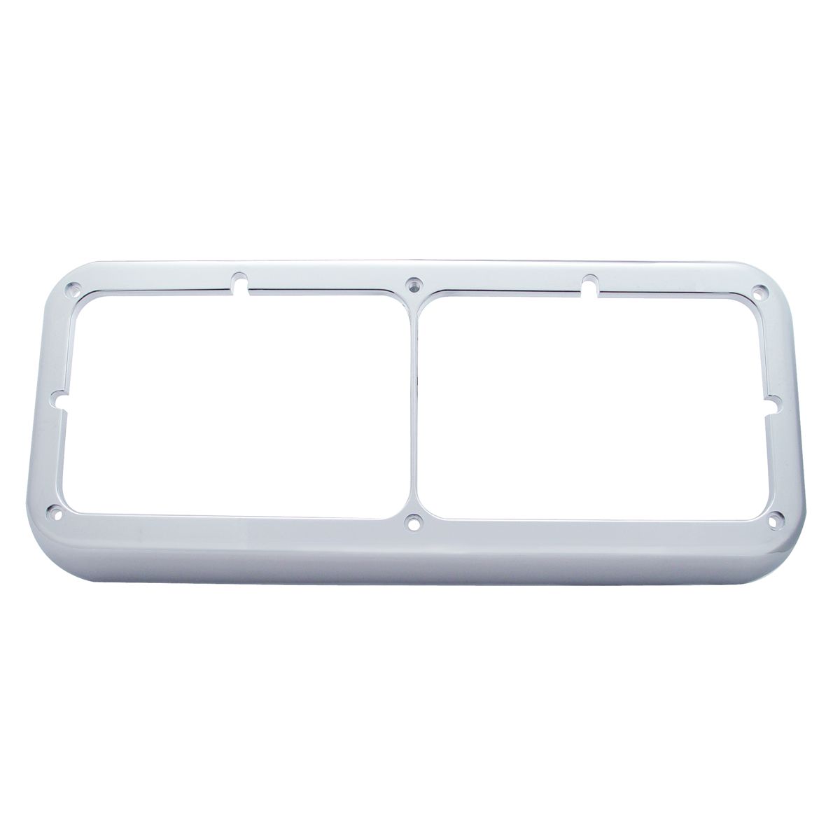 Chrome Plastic Rectangular Dual 4" X 6" Headlight Bezel