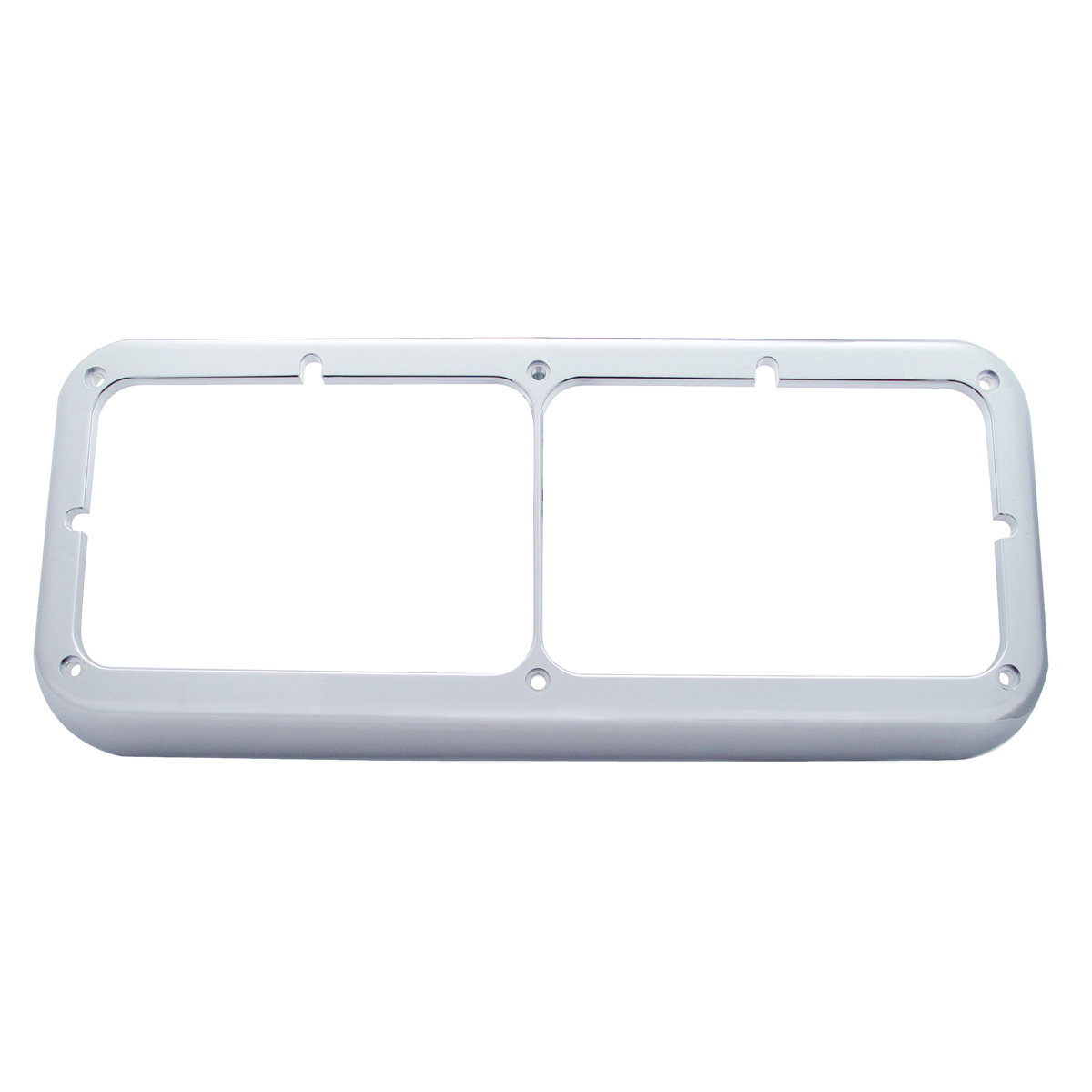 Chrome Plastic Rectangular Dual 4" X 6" Headlight Bezel - Thumbnail 4