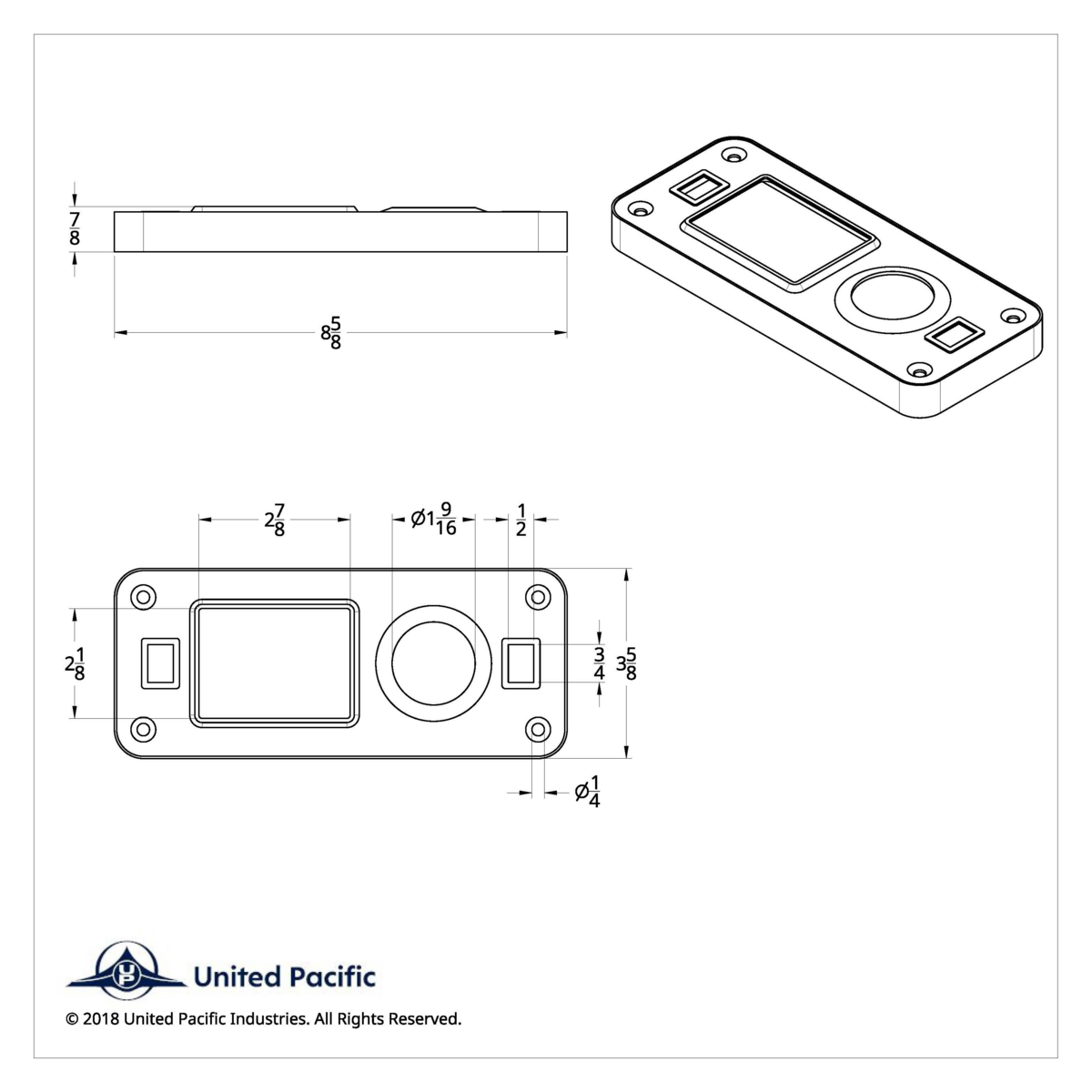 Chrome Plastic Dome Light Cover With Swivel Light Hole For Peterbilt 386 (2006-2010) & 387 (1999-2010) - Thumbnail 10
