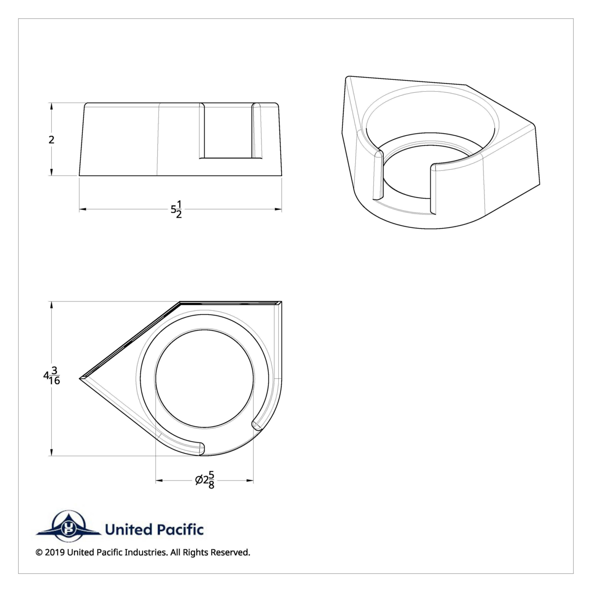 Chrome Plastic Cup Holder For 1986 & Up Freightliner Classic & FLD - Driver - Thumbnail 7