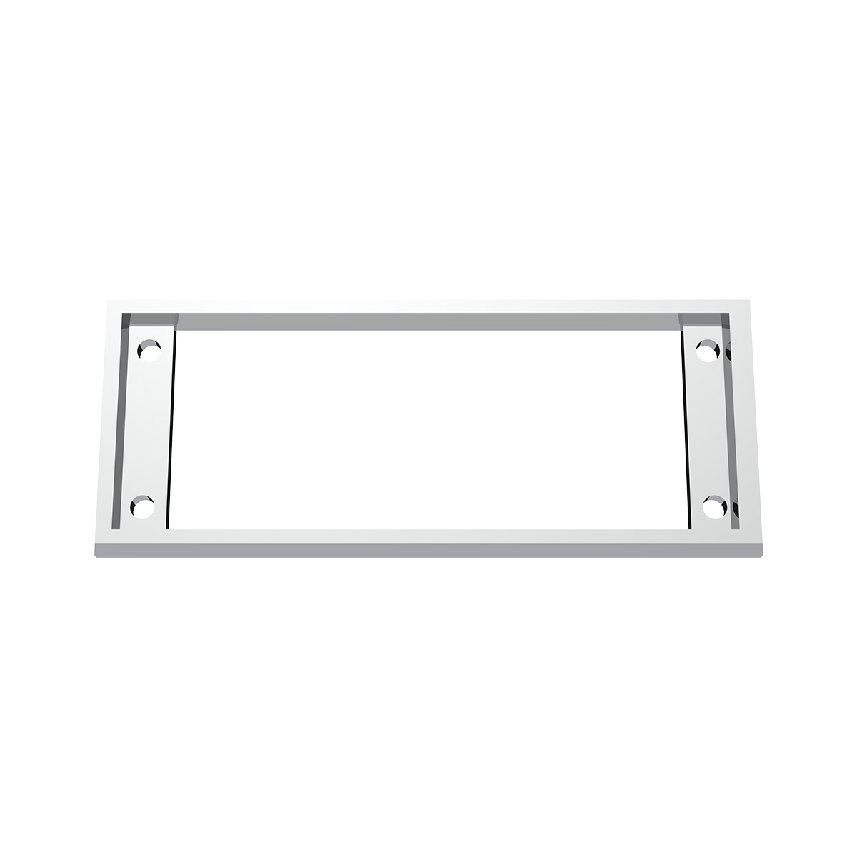 Chrome Plastic A/C Control Dash Panel Bezel For Kenworth W900 (1990-2005) & T800 (1986-2005) - Thumbnail 2
