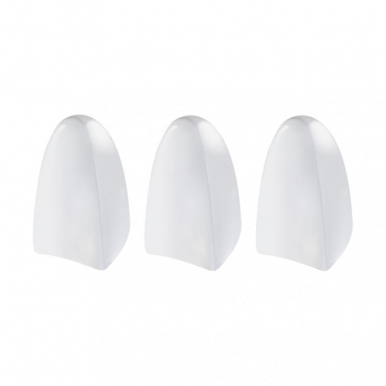 Chrome Plastic A/C & Heater Control Slide Knobs For 1967-1987 Peterbilt 359 (Card of 3)