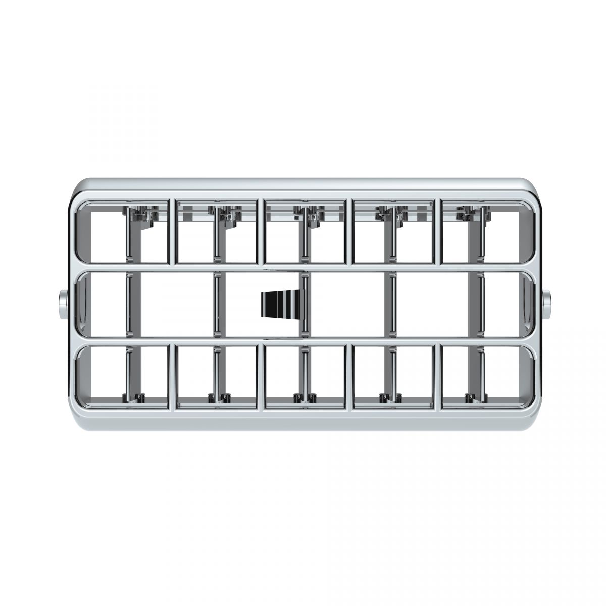 Chrome Plastic A/C Vent For 2001-05 Peterbilt - Center