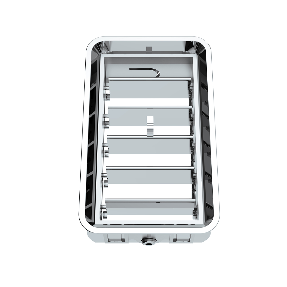 Chrome Plastic A/C Vent For 1989-2010 Freightliner FLD/Classic - Center Dash - Thumbnail 3