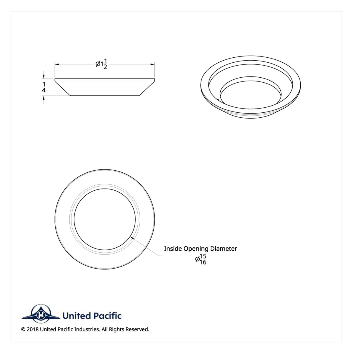 Parking Brake Bezel For Kenworth (Card of 2) - Thumbnail 3