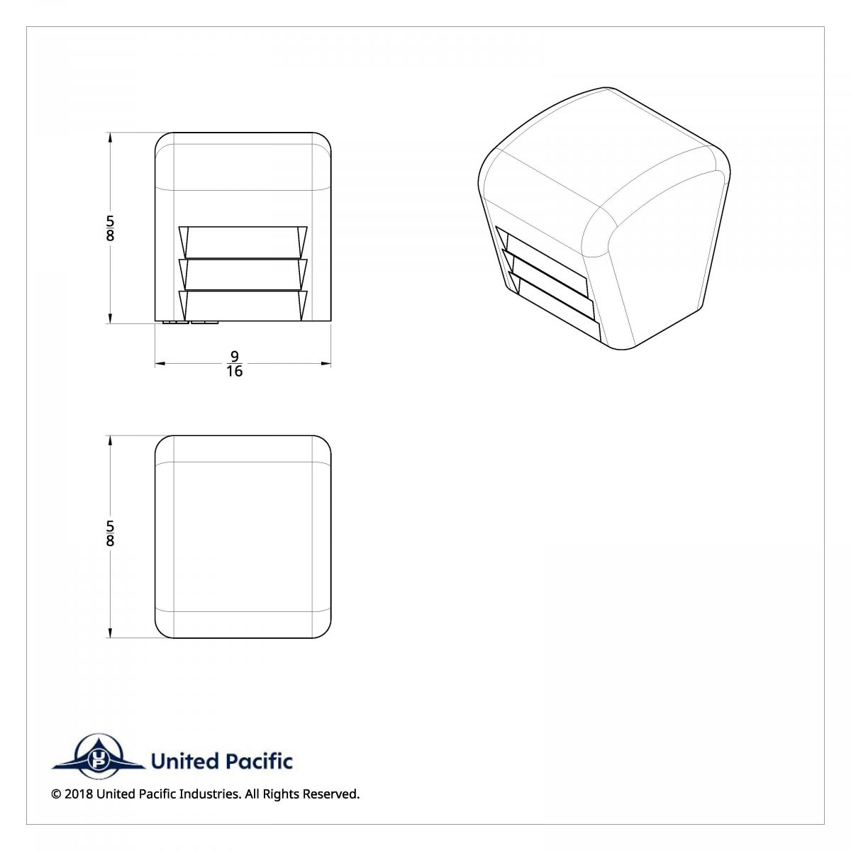 Chrome Plastic A/C & Heater Slider Control Knob For Kenworth/Freightliner - Plain (Card Of 3) - Thumbnail 13