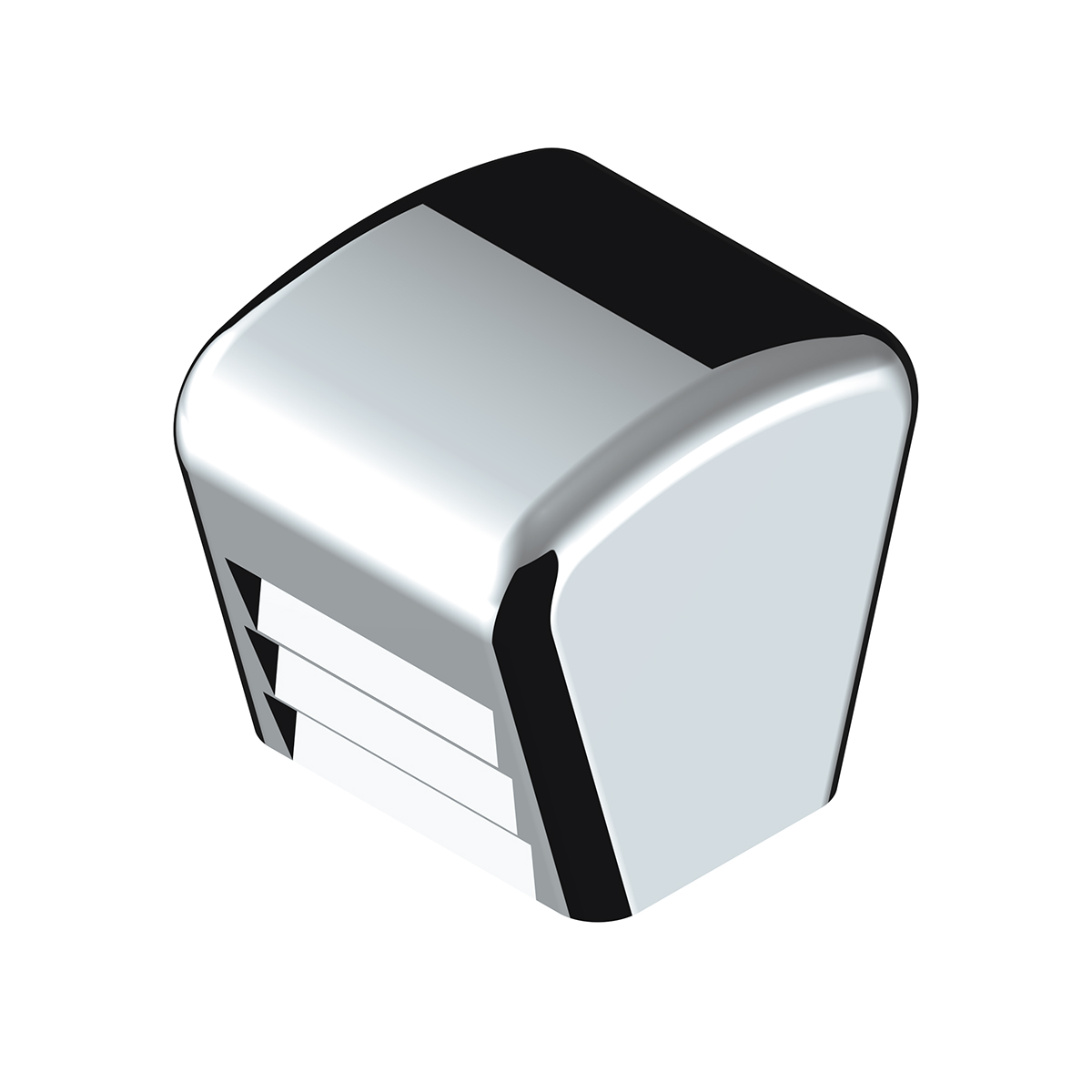 Chrome Plastic A/C & Heater Slider Control Knob For Kenworth/Freightliner - Plain (Card Of 3) - Thumbnail 9