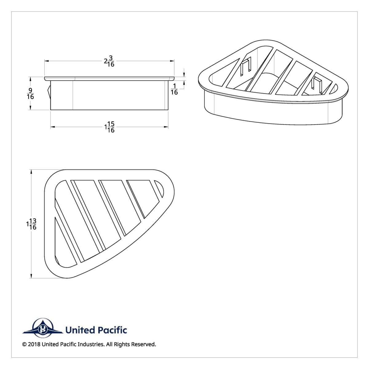 Chrome Plastic A/C Vent For 2001-2005 Peterbilt - Driver - Thumbnail 11