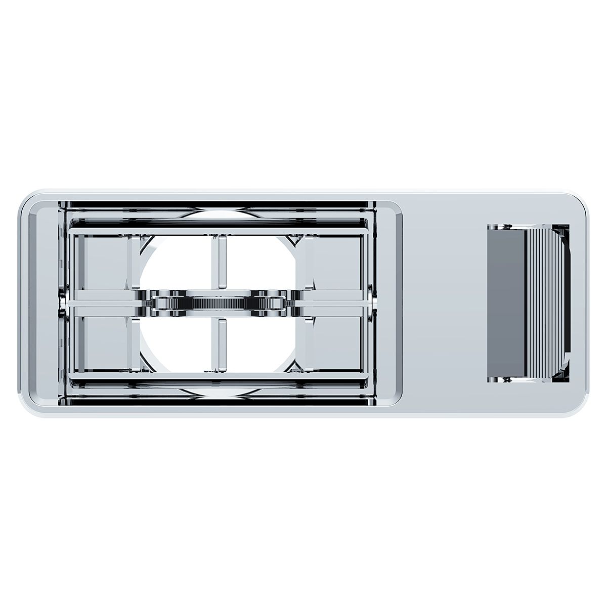 Chrome Plastic A/C Vent For 2001 & Older Kenworth - Driver