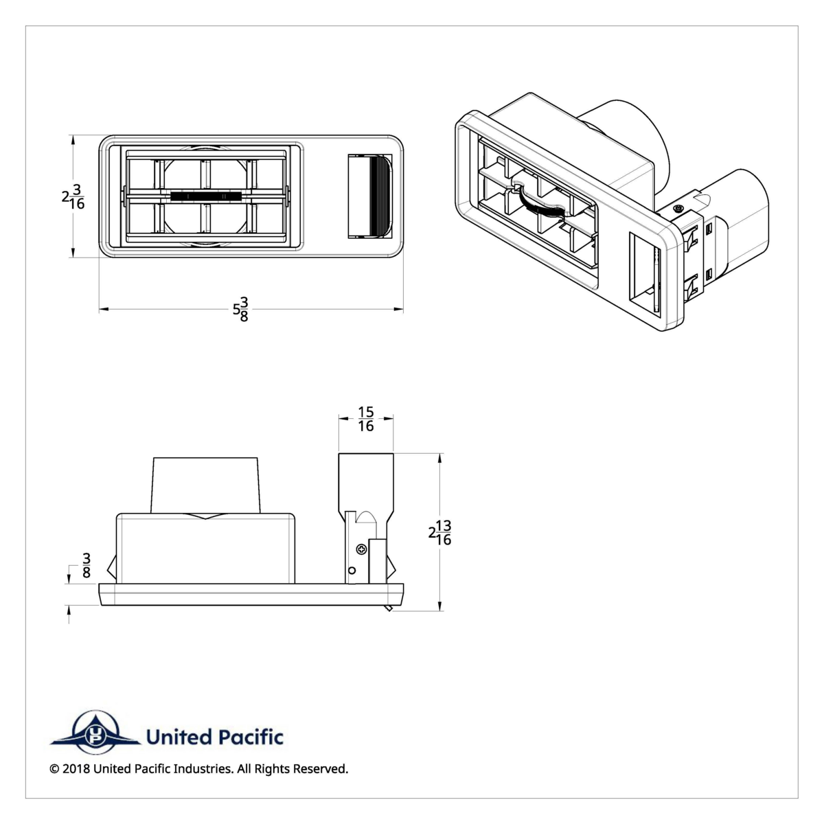 Chrome Plastic A/C Vent For 2001 & Older Kenworth - Driver - Thumbnail 6