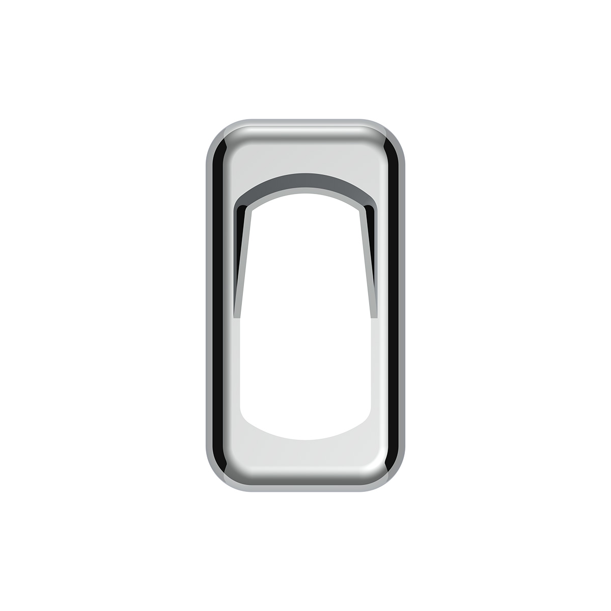Chrome Plastic Rocker Switch Bezels With Switch Guard (3-Pack) - Thumbnail 2