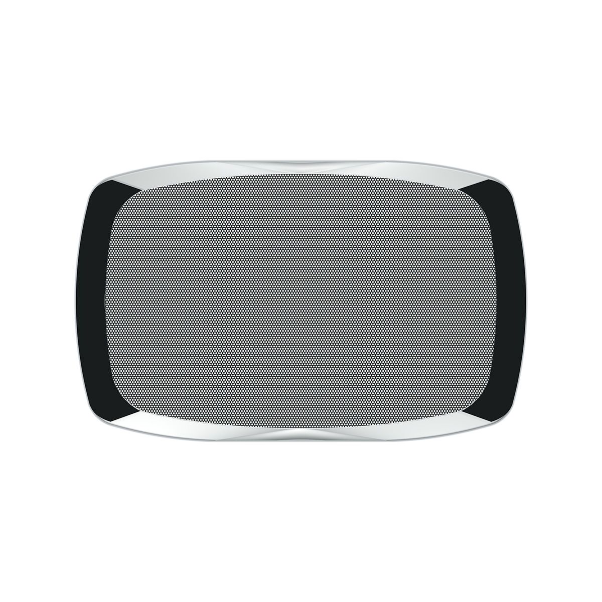 Chrome Rectangular Speaker Cover For Peterbilt 389 (2008+), 388 (2008-2014),& 335 (2006-2014)