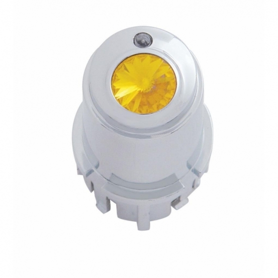 Center A/C Control Knob For 2006+ Kenworth - Amber Crystal