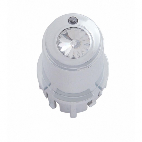 Center A/C Control Knob For 2006+ Kenworth  - Clear Crystal