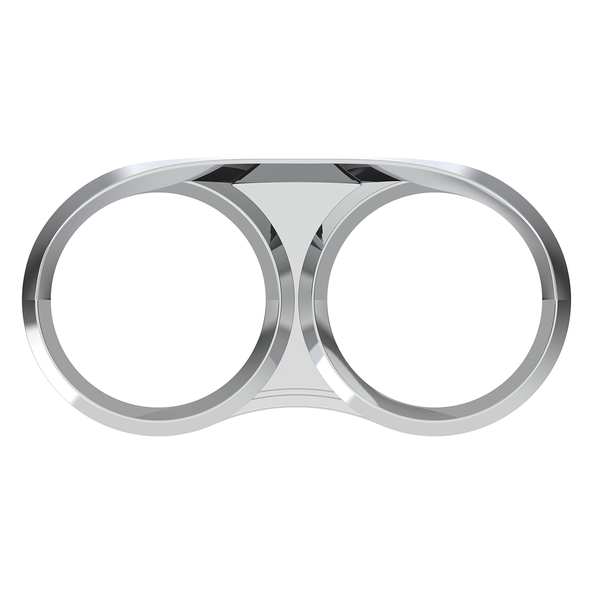 Dual Gauge Cluster Bezel With Visor For 2006+ Peterbilt - Thumbnail 10