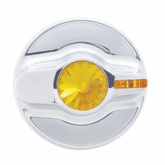 Signature A/C Control Knob For Kenworth - Amber Crystal