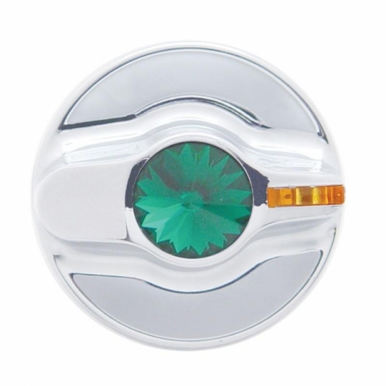 Signature A/C Control Knob For Kenworth - Green Crystal