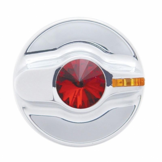Signature A/C Control Knob For Kenworth - Red Crystal
