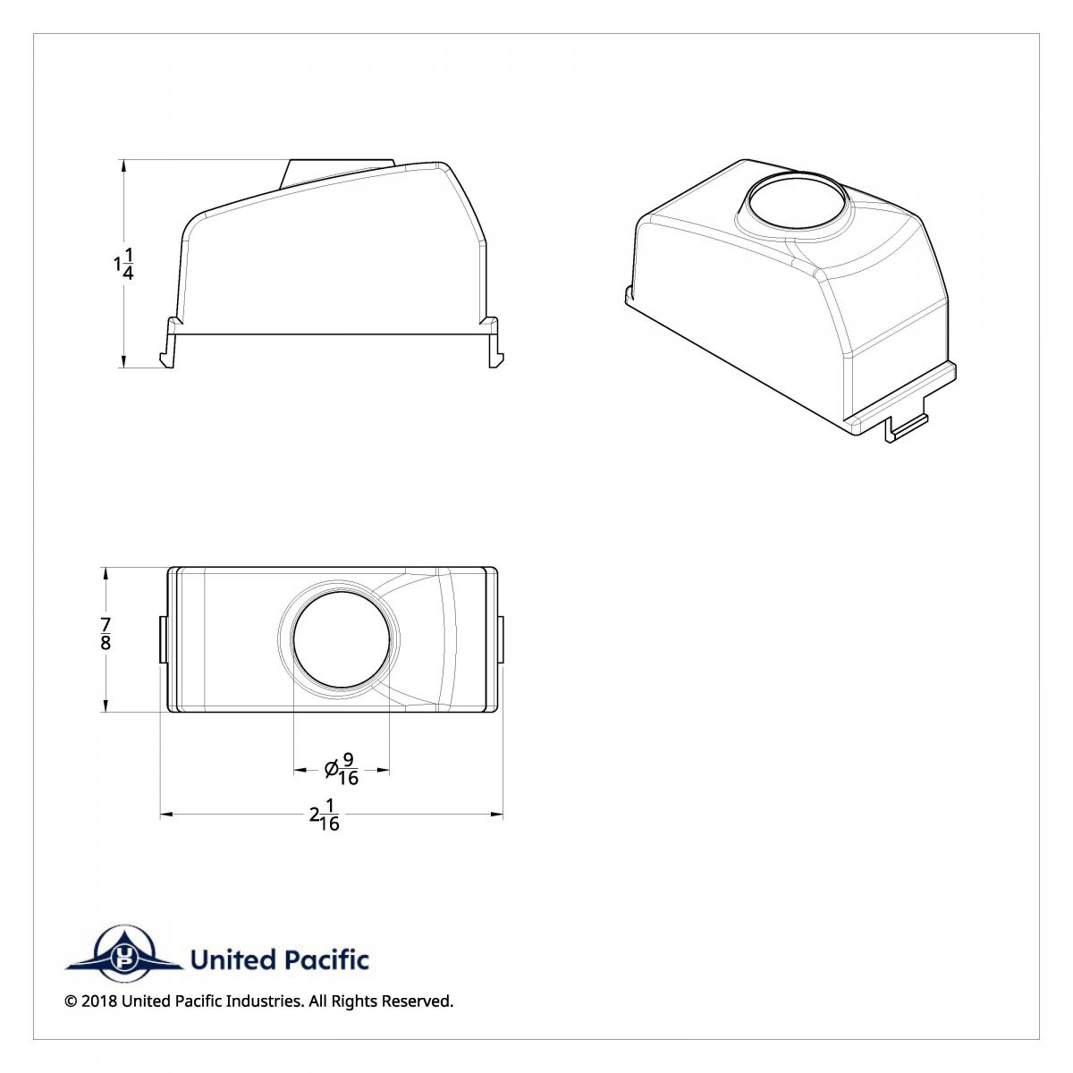 Chrome Rocker Switch Plug With Red Crystal For 2006+ Kenworth (Card Of 2) - Thumbnail 2