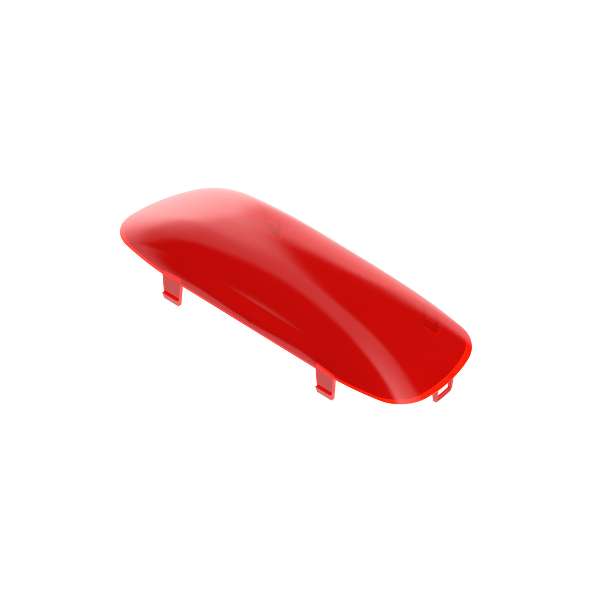 Center Dome Light Lens For Kenworth W900L/T800 (2006-2014) And T660 (2008-2014) - Red - Thumbnail 2